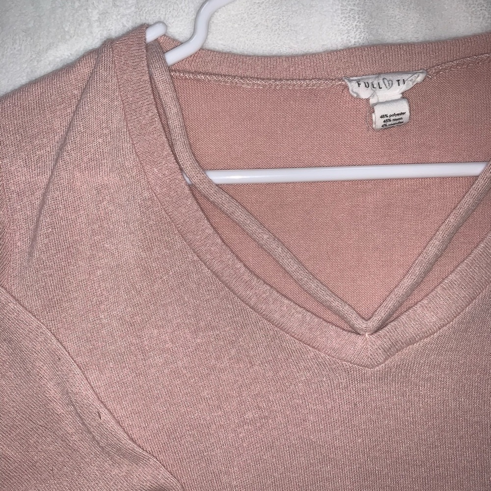 Pink, long sleeve shirt